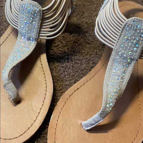 SOLD! MADDEN GIRL SPARKLY SANDALS - Picture 2 of 4